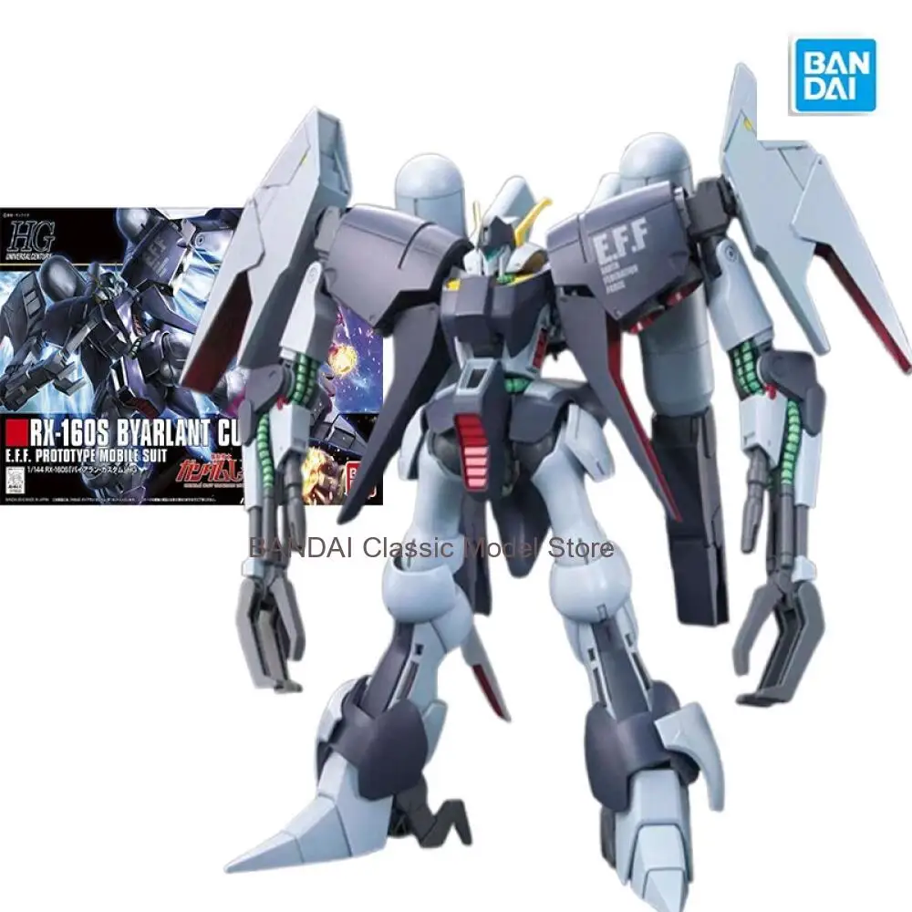Фото Оригинальная сборная модель Bandai Gundam HGUC 147 1/144 RX-160S BYARLANT CUSTOM, фигурка аниме-персонажа, игрушка для детей, подарок №1