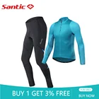 Santic мужские комплекты для велоспорта, Джерси, велосипедные штаны, спортивный костюм, спортивная одежда с длинным рукавом, Джерси, комплект одежды, MTB, одежда для горного велосипеда
