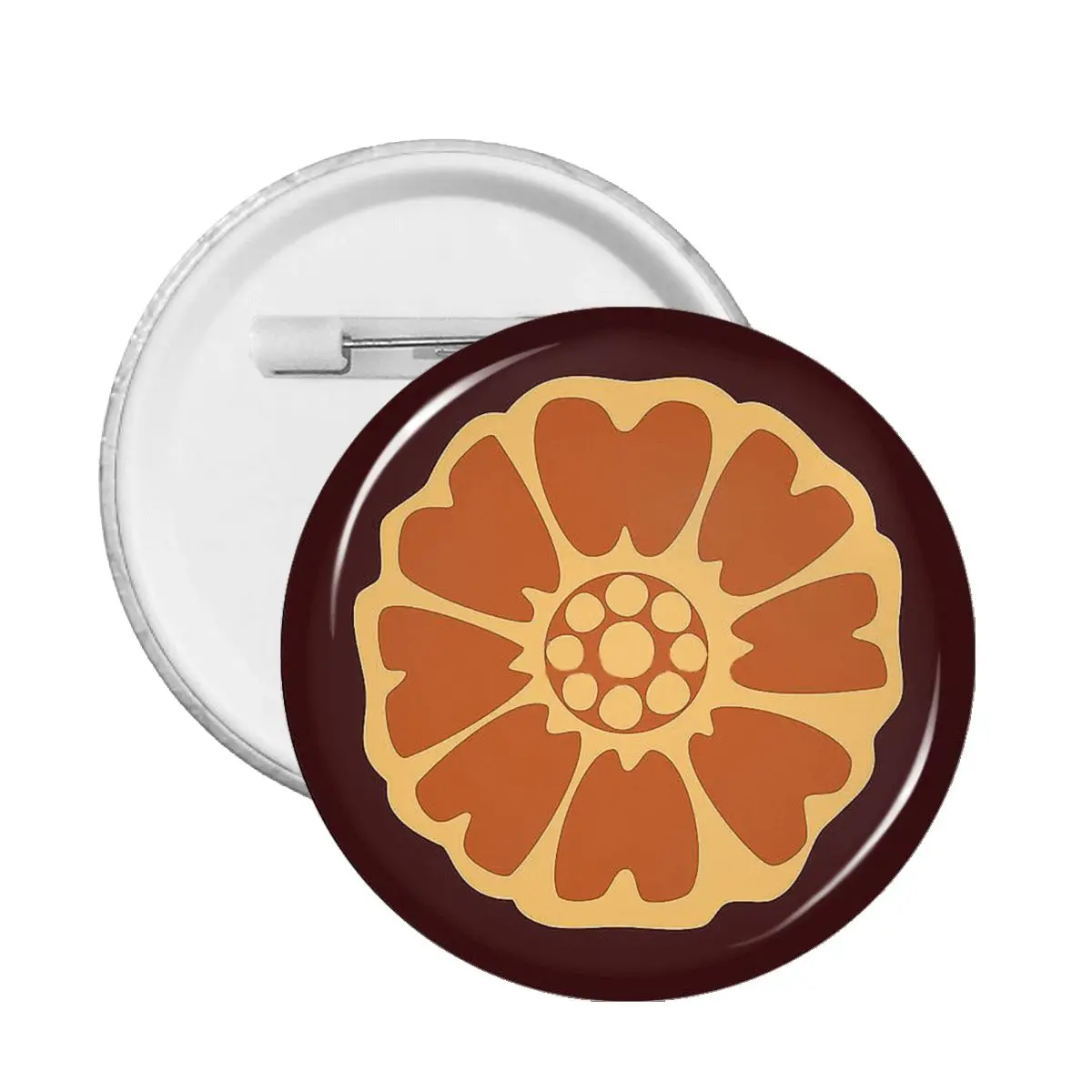 

White Lotus Pin Badge Metal Pins For Friends Badges Brooches For Bag