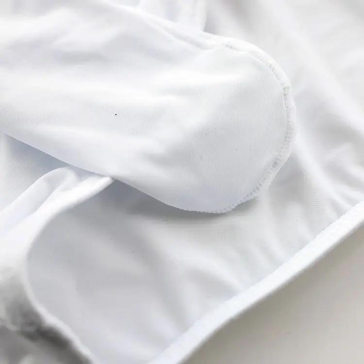 Underwear Men's Short Elephant Nose Briefs Ice Silk Low Waist Sexy Separation Penis Underwear with Holes Summer Ultra-Thin Boxer