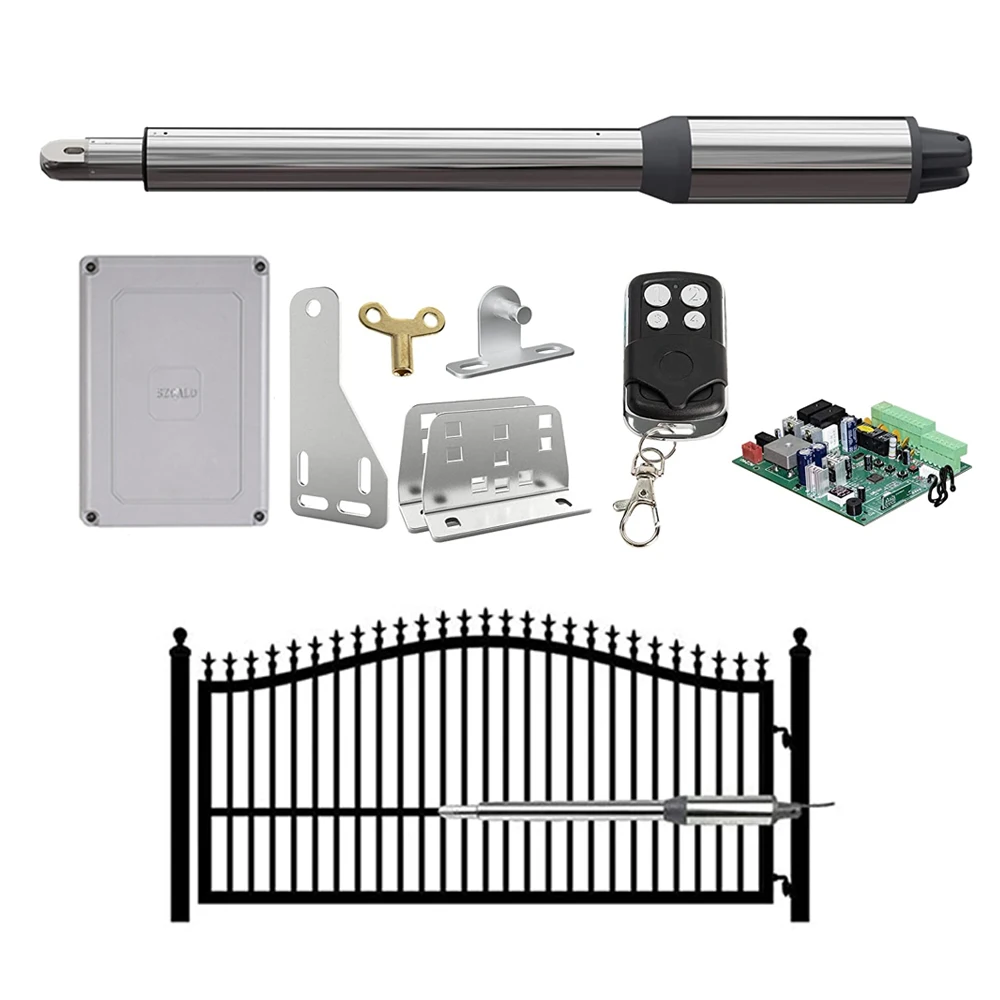 Automatic (660lb) Single Swing Automatic Gate Opener Kit Suitable for Opening Gates /Gate Motor Solar Powered Optional