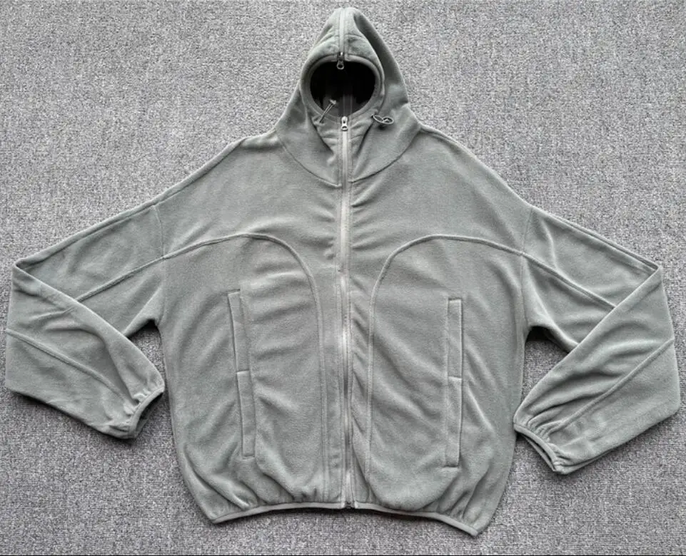 

22FW Grailz Fleece Jacket Men Women 1:1 High Quality Tailored Functional Fleece Hooded Zip-up jacket
