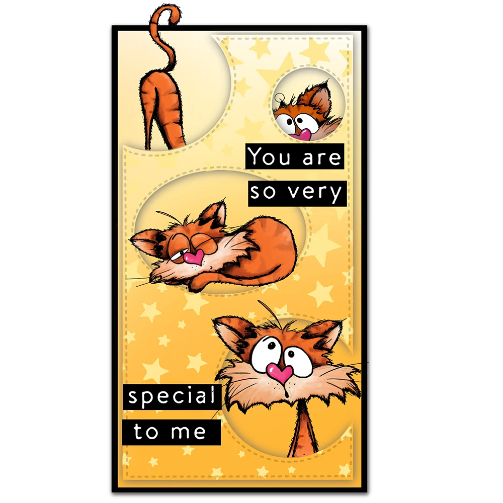 Симпатичные забавные штампы для вырезания кошек своими руками прозрачные