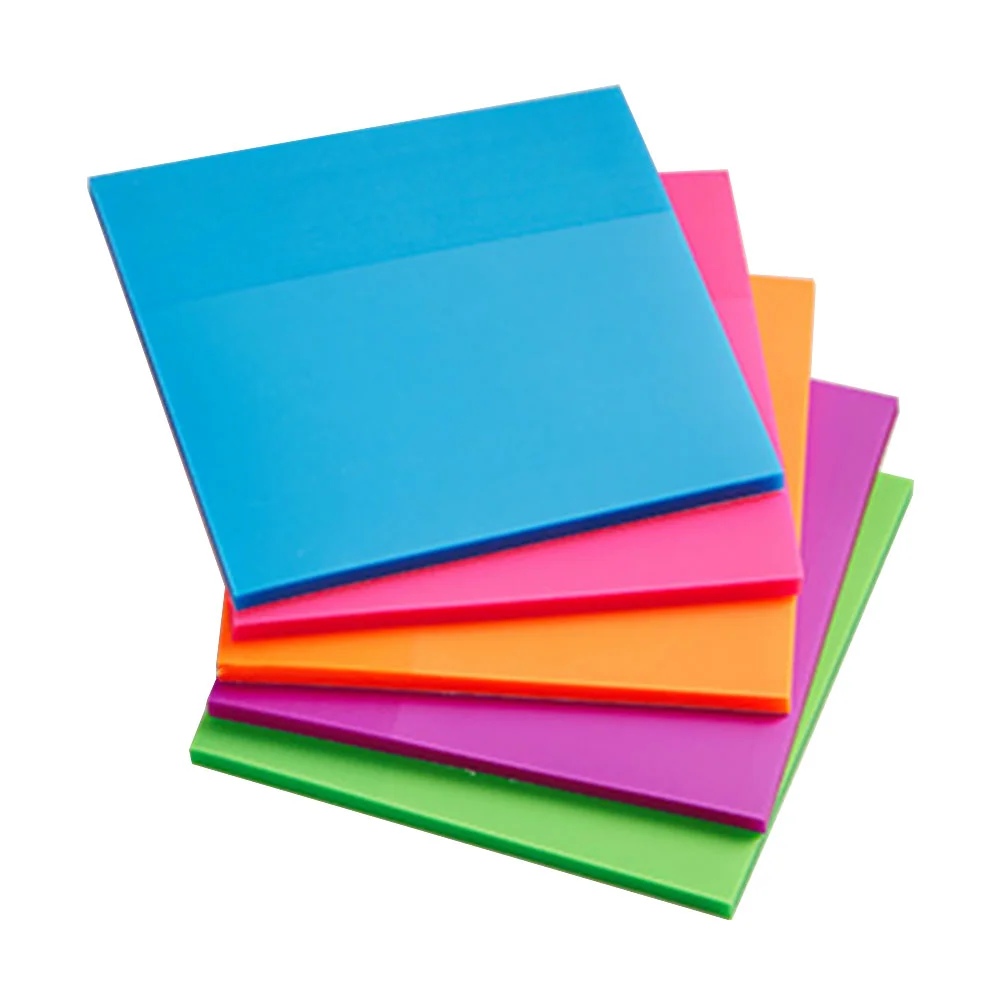 

5pcs Multi-function Memo Pads Sticky Pads Self-stick Notepads (Mixed Color)