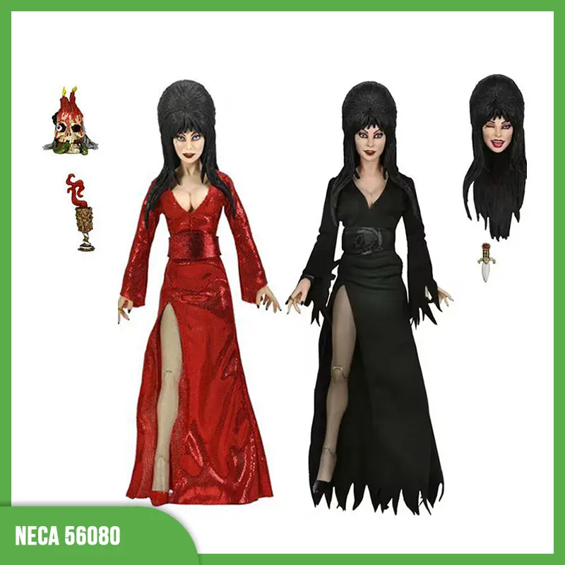 Elvira Action Figure Clothed Joint Movable Doll Bookshelf Or