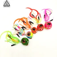 wh 5 color fishing jig skirt lead head rubber big eyes skirts tai rubber lure fishing fishing lures
