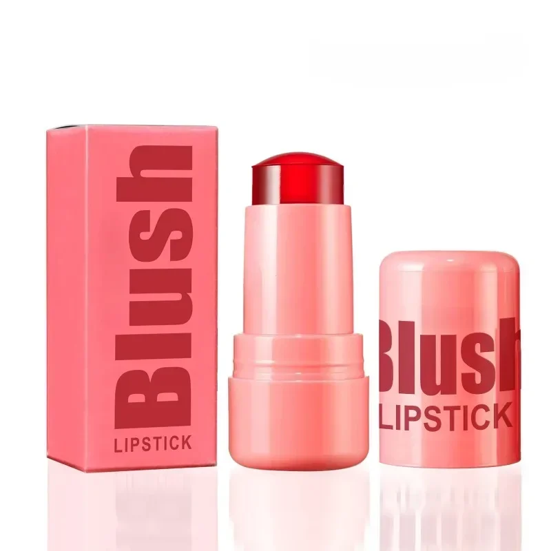 Румяна Jelly Lipstick Rouge Cream Shimmer Blusher Stick Монохромные румяна Грязь Матовый увлажняющий