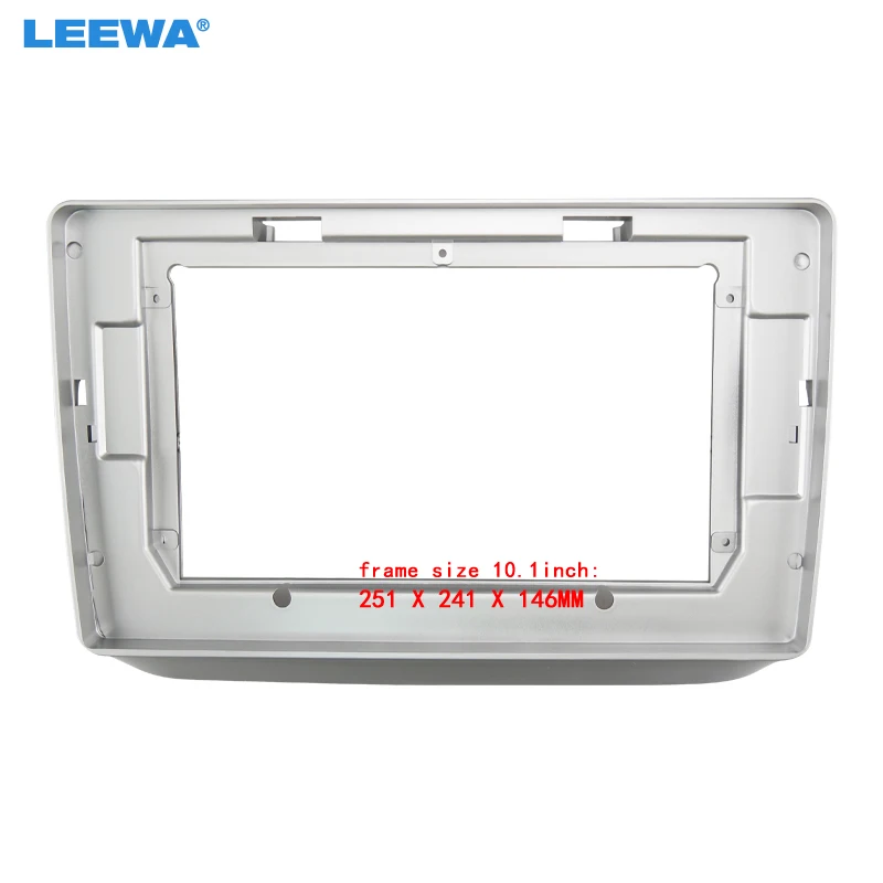 

LEEWA Car Audio Fascia Frame Adapter For Skoda Fabia 10.1" Big Screen 2DIN Dash Fitting Panel Frame Kit #CA7229