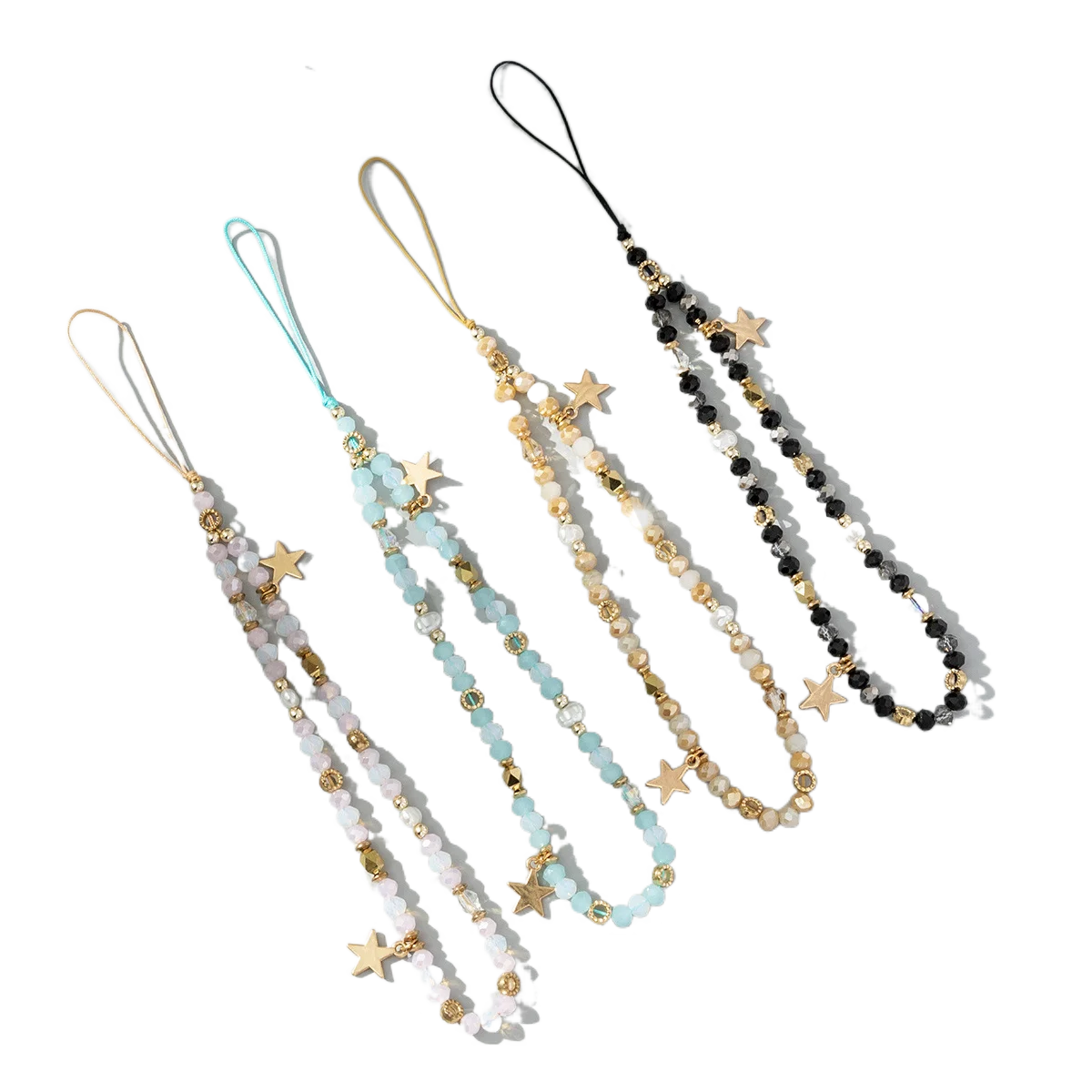 

Five-pointed Star Pendant Beaded Mobile Phone Chain Fashion Cellphone Case Hanging Rope Women Telephone Phone Lanyard New