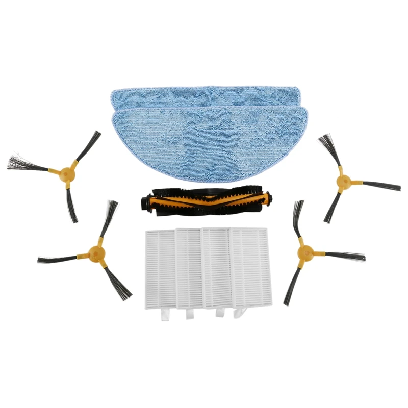 

11Pcs Vacuum Cleaners Parts Accessories For MOOSOO RT30 RT40 RT50 Main Brush HEPA Filter Side Brush Kits Accessory Set