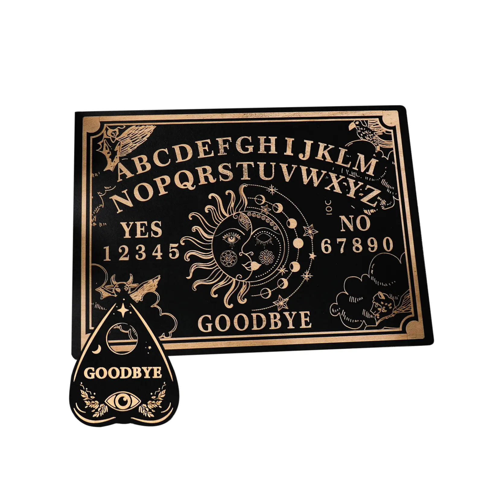 

Прямоугольный деревянный подвесной алтарь от солнца, Настольная доска для гадания, деревянное металлическое сообщение Carven