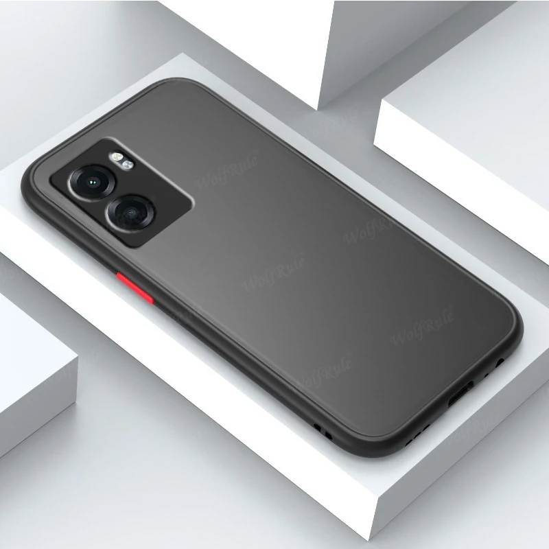 For Cover OPPO A77 5G Case OPPO A77 5G Capas Shockproof Phone Bumper Back Colour Matte Translucent Cover For OPPO A77 5G Fundas