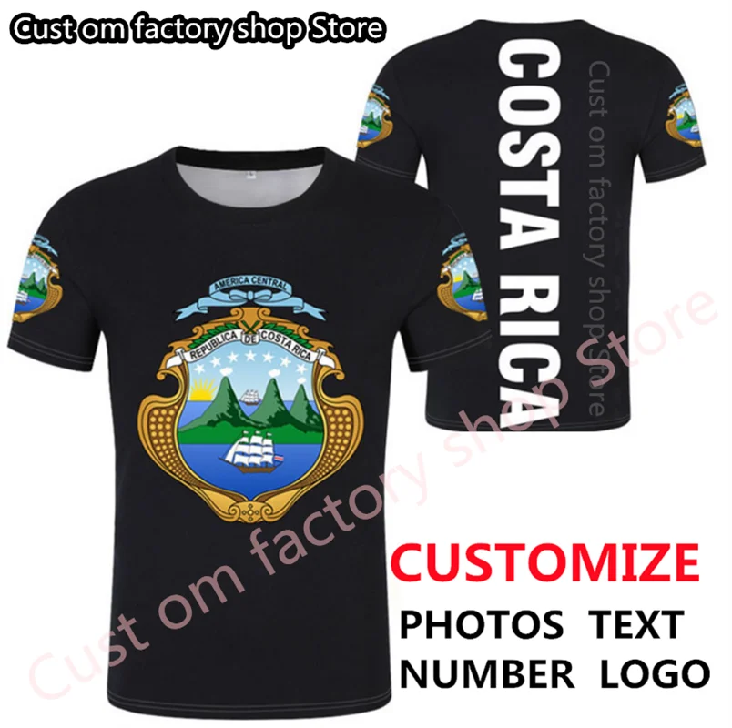

COSTA RICA t shirt diy free custom made name number cri t-shirt nation flag cr spanish country rican college print photo clothes