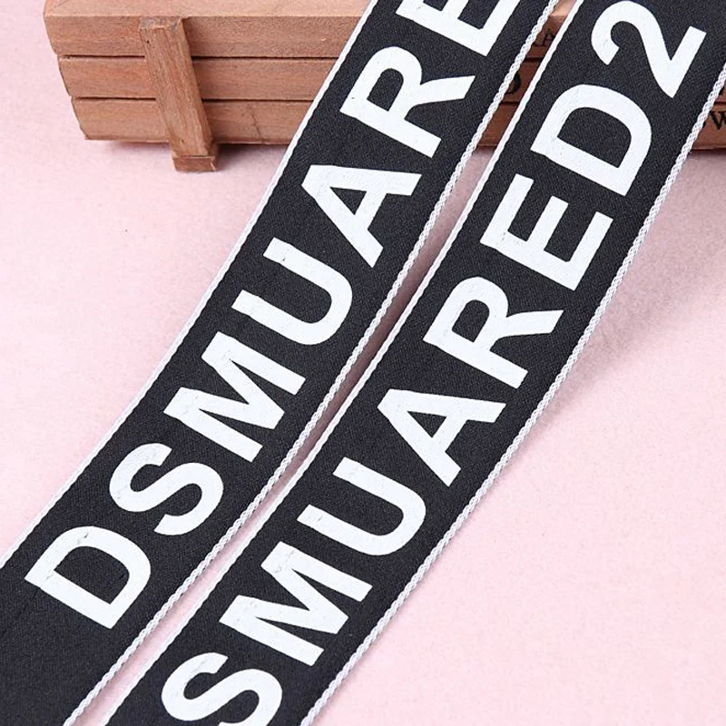 См лента Ручной Работы Дизайнерские печатные буквы текстовые ленты для детской шляпы украшение для платья швейная отделка