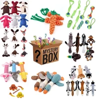 surprise mystery box dog toys for small large dogs squeaky dog toy puppy teething toys pet products lucky mystery box