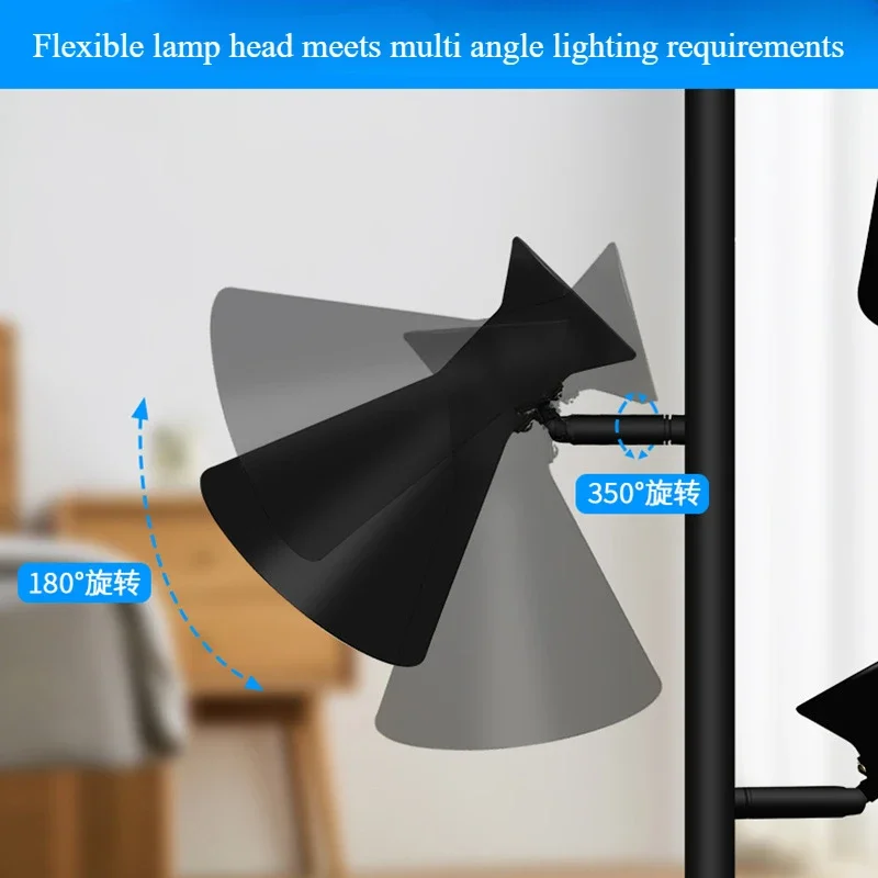 Современная Минималистичная настольная лампа комнатный абажур с 3 держателями