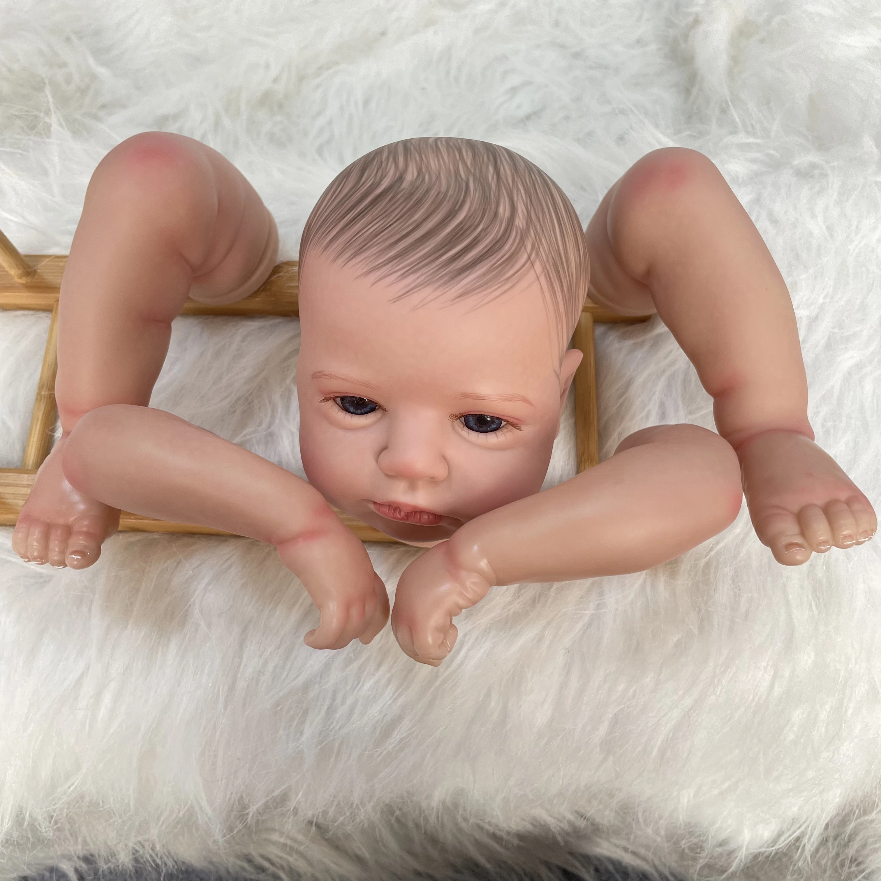 

Кукла-реборн с волосами и ресницами, 20 дюймов