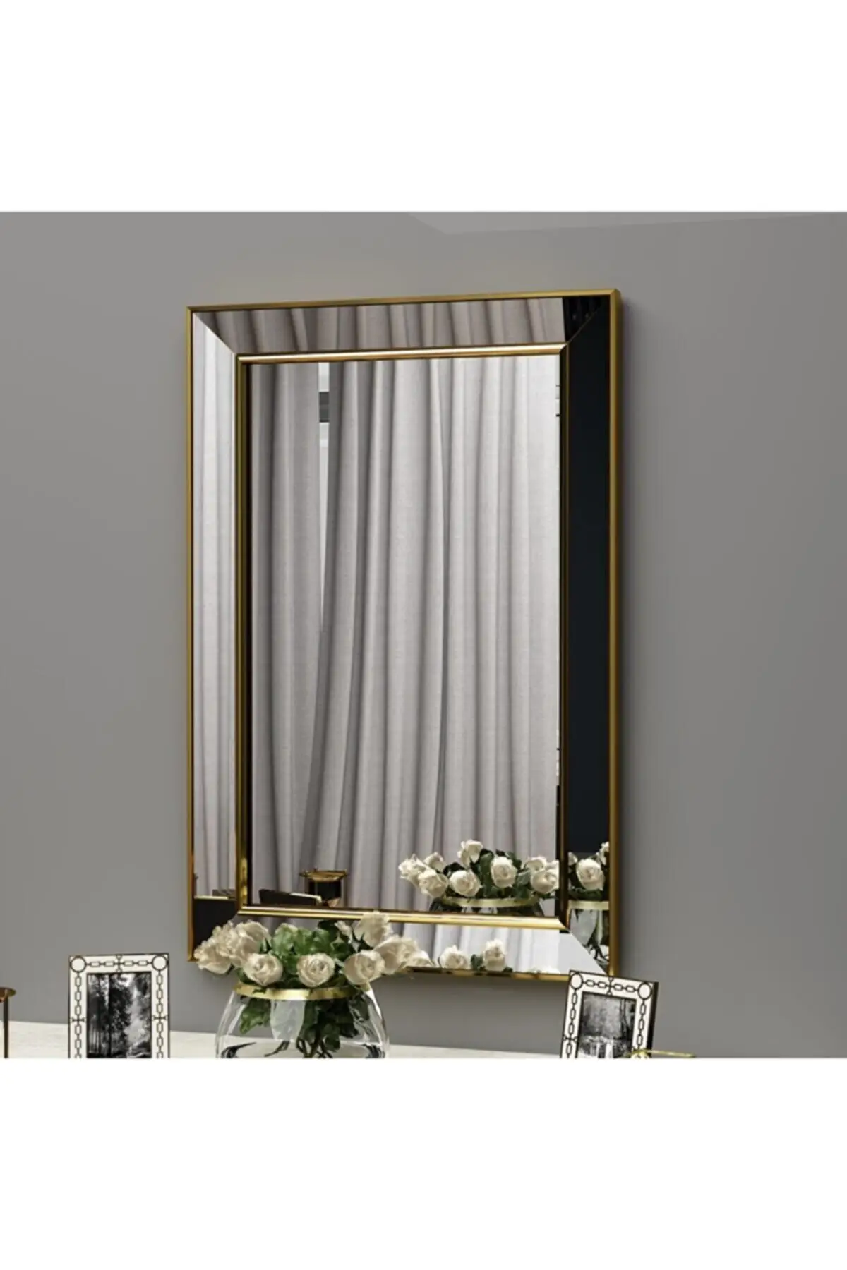 

Single Mirror Framed Decorative Salon Office Wall Mirror 50x75 Gold Wall Mirror Black Round Decorative Mirrors