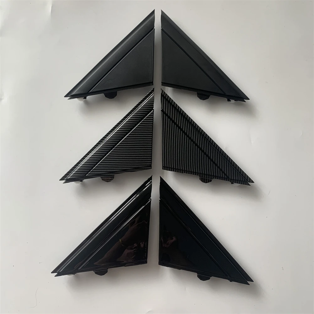 

12-17 For FIAT 500 Left & Right Door Mirror Flag Cover Molding Black Carbon Fiber Look 1SH17KX7AA 1SH16KX7AA