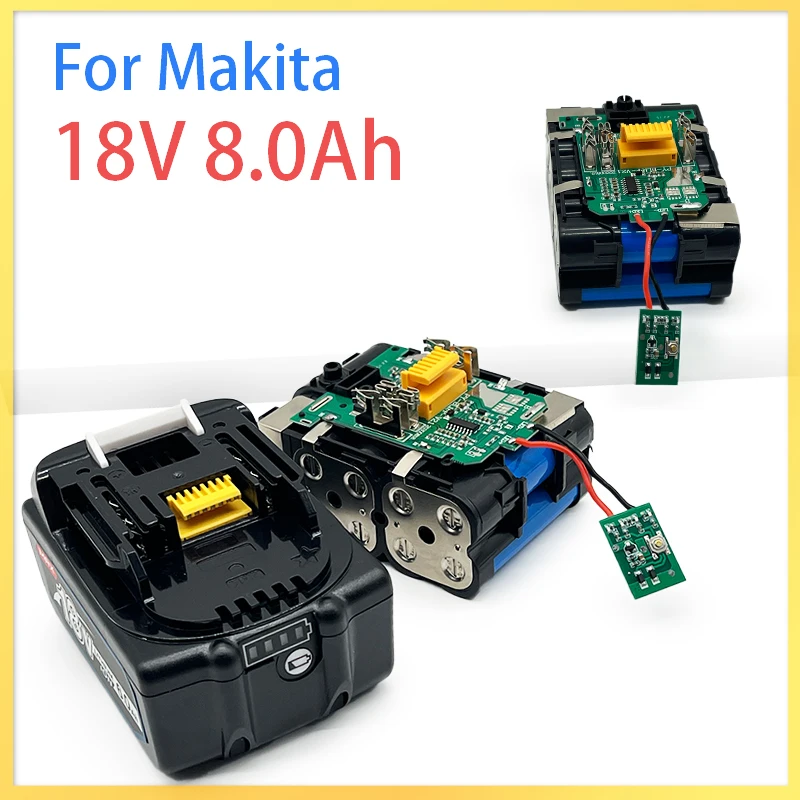 

Литий-ионный аккумулятор для Makita, 18 в, 8000 Ач, мАч