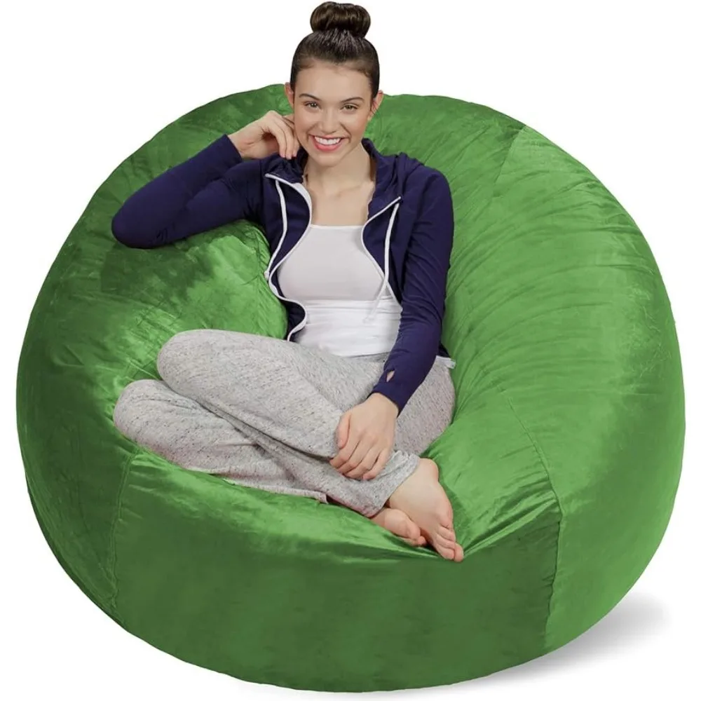 

Plush Ultra Soft Bean Bags Chairs for Kids, Teens,Memory Foam Beanless Bag Chair with Cover beans bag sofa living room couch