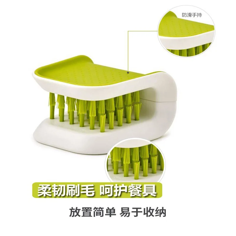

Blade Brush Knife and Cutlery Cleaner Openable Cleaning U Shape Kitchen Washing Non-Slip Household Cleaning Tool