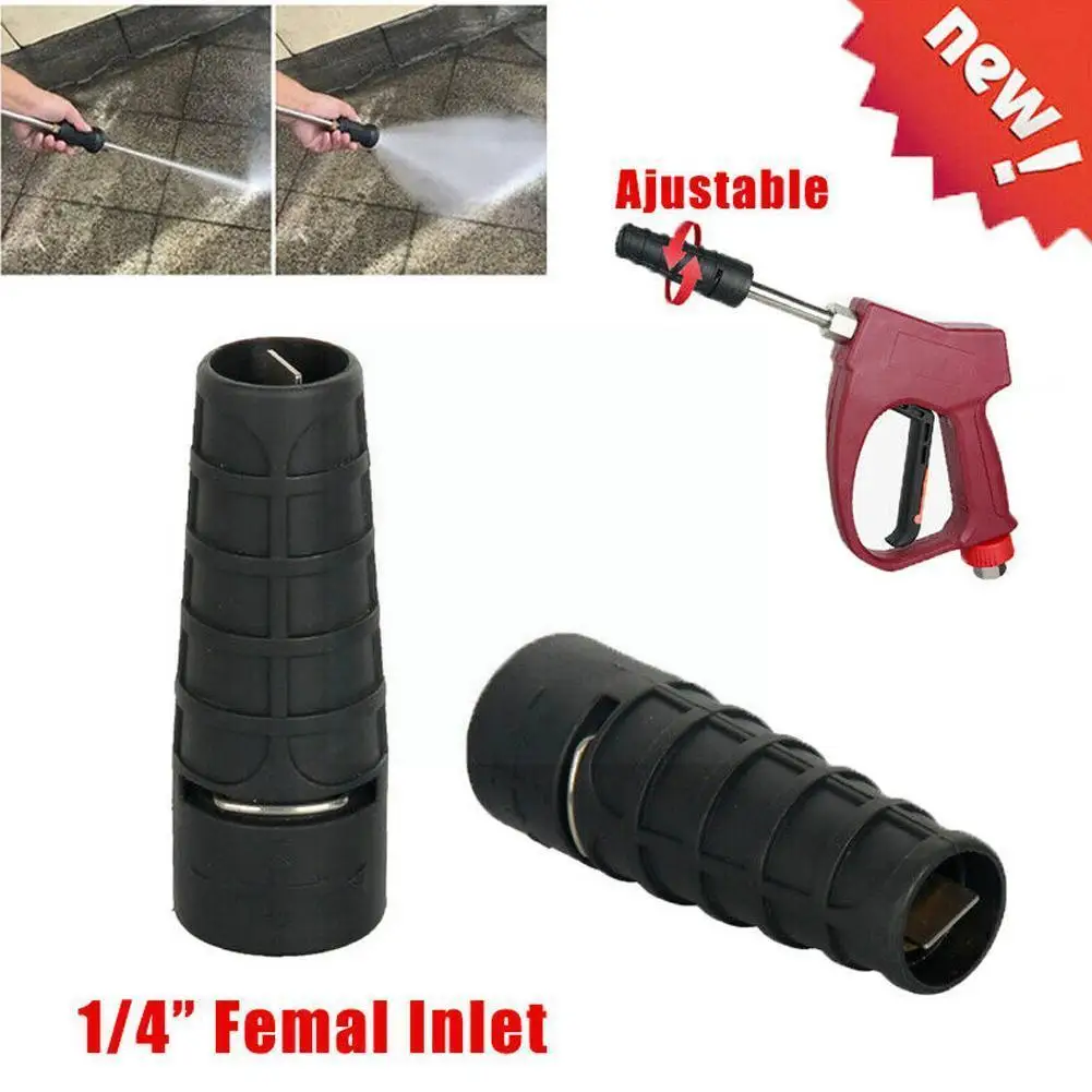

Adjustable High Pressure Washer Nozzle Tips,Variable Quick Plug,5000 Washing Psi Car Thread Connect Pattern, G1/4 Spray Y8T7