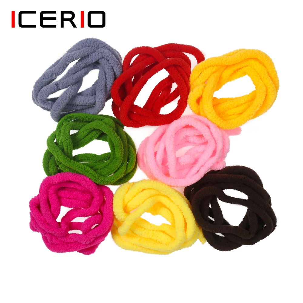 

ICERIO 2 упаковки УФ Швабра синель появляющиеся Caddis Nymphs личинки камень мухи синтетическое волокно материал для вязания мушек