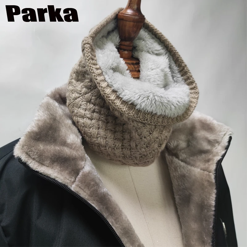 M-5Xl Oversized Fleece Men's Jacket Male Trench Down Coat Loose Classic Windcheater Warm Thick Parkas Jacket for Men