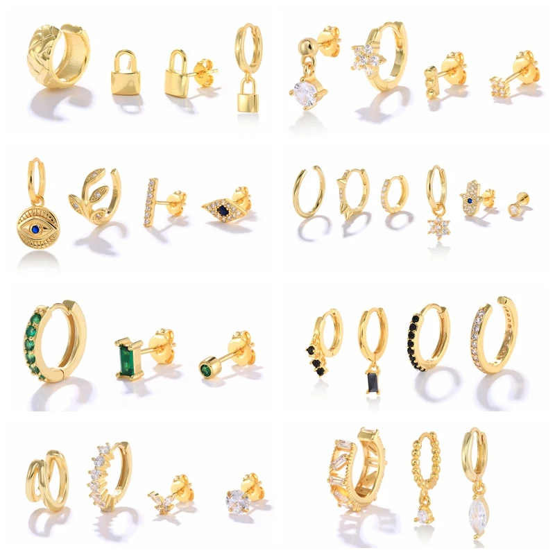 Серьги-гвоздики женские из серебра 925 пробы 3-6 шт. | Украшения и аксессуары