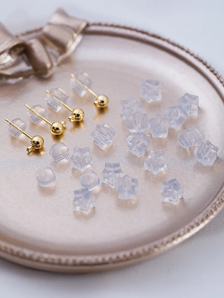 Шпильки для ушей задняя заглушка силиконовая затычка пластиковые