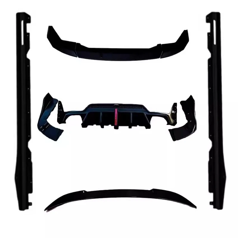 Блеск для заднего бампера Черная передняя и задняя губы с юбкой BMW 3 серии 23-24