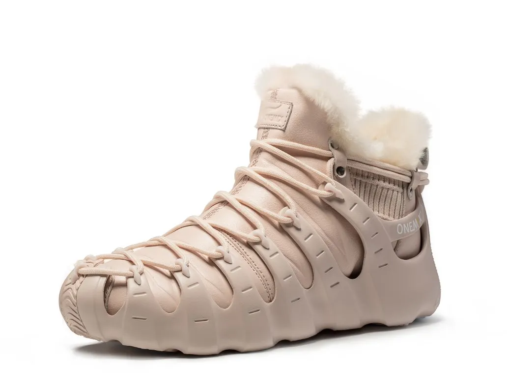 ONEMIX Winter Boots for Men Running Shoe Women Sneakers Men's High Top Boots for Outdoor Walking Sneaker Waterproof Warm Boots