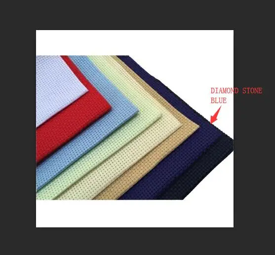 Холст для вышивки крестиком 14ST 14CT 11CT 11ST 18CT 18ST, различные цвета, синий цвет, любой размер 100 см x 150 см