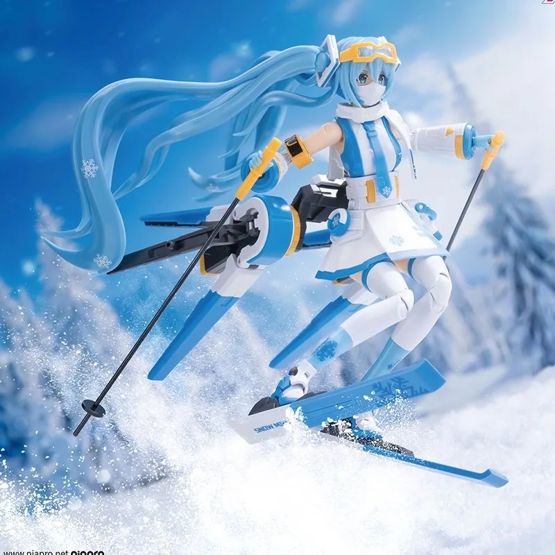 Фото Коллекционная сборная пластиковая фигурка Hatsune Miku Snow Miku от Originate Soskill: милая модель для сборки №4