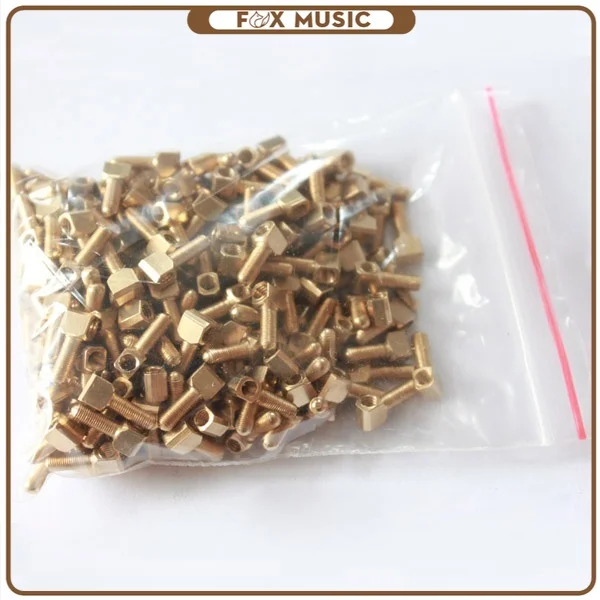 Enlarge 100PCS Double Bass Bow Repair Frog Eyelet Shank Standard Thread 4/4 3/4 1/4 1/2 1/8 Double Bass Bow New