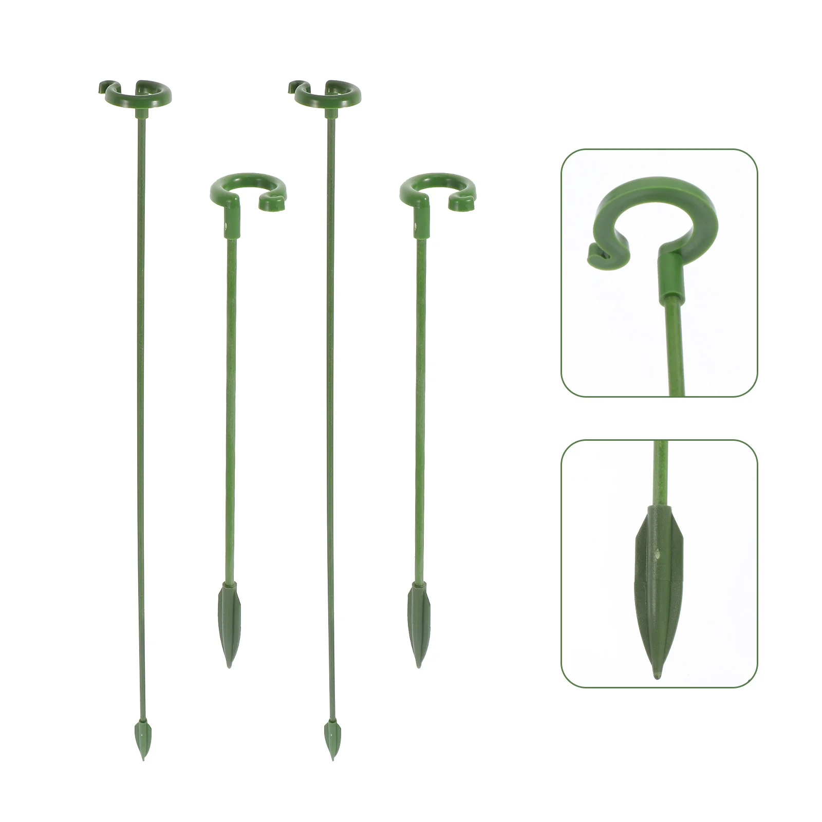 

20 Pcs Trellis Planter Flower Single Stem Support DIY Rack Flowers Vine Holder Glass Fiber Garden Orchid