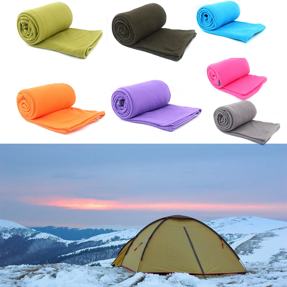 

Флисовый спальный мешок для кемпинга, подкладка, портативное теплое одеяло для путешествий, пешего туризма, используется в качестве спального мешка, подкладка, одеяло, одеяло