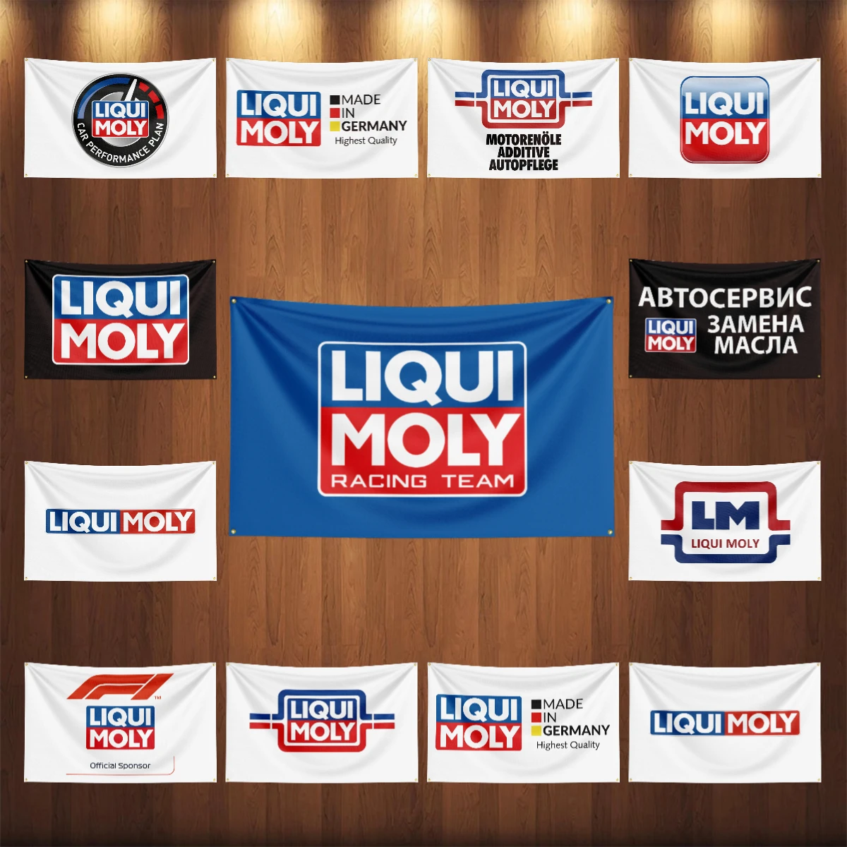3x5 футов L-LIQUIMOLYs автомобильный масляный флаг гоночная мастерская автомобильные