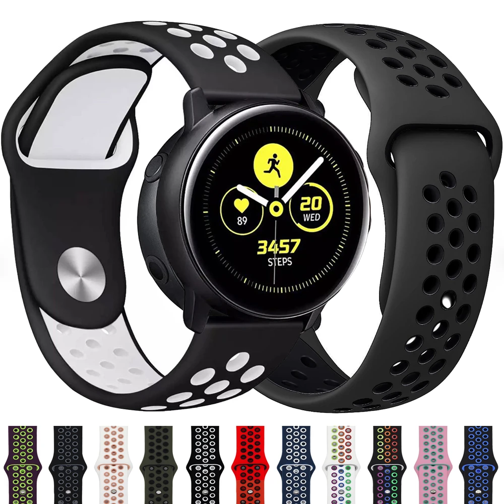 20mm/22mm Silicone band For Amazfit GTS 3/2/2e/GTS2 Mini/GTR 42mm/47mm/GTR 3/3 Pro/2/2e Sport Watch Bracelet Amazfit bip strap