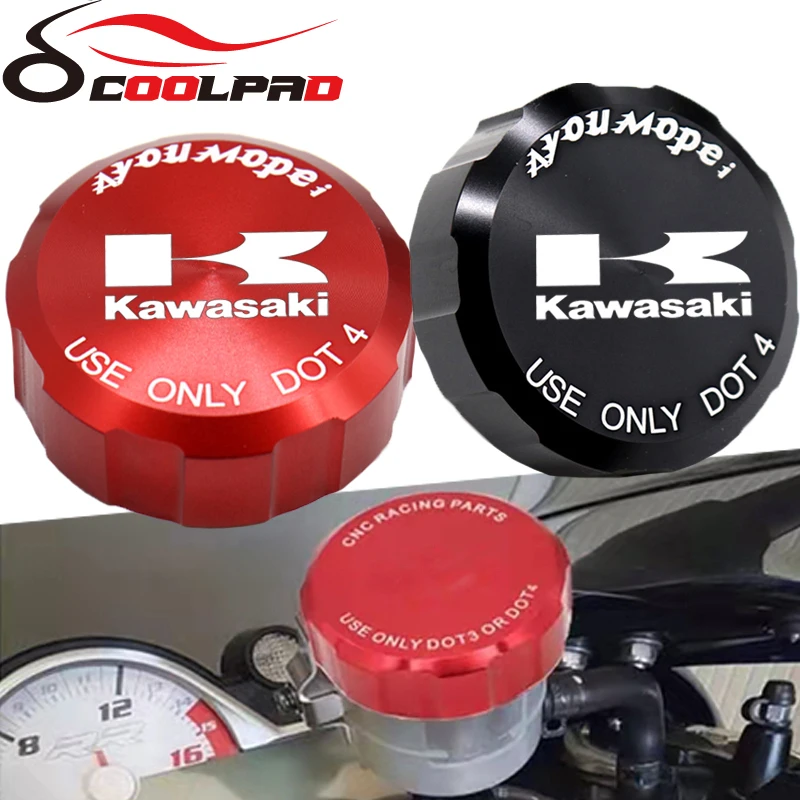 

For Kawasaki Ninja ZX6R ZX636 ZX10R 1000 / SX ZX 6R 10R Motorcycle Accessories Front Brake Clutch Fluid Reservoir Cover Cap
