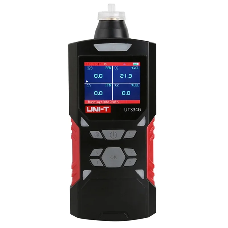 

Gas Leak Detector Handheld 4 In 1 Air Quality Monitor UT334G Carbon Monoxide Detector H2S O2 EX Gas Tester