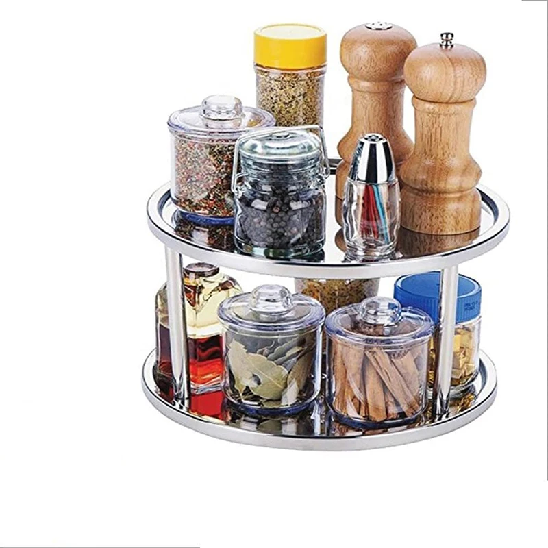 

Turntable Spice Rack Rotating Spice Holder Organiser Plastic For Spices Spice Bottles High Quality Oil Ingredients Jars Cooking
