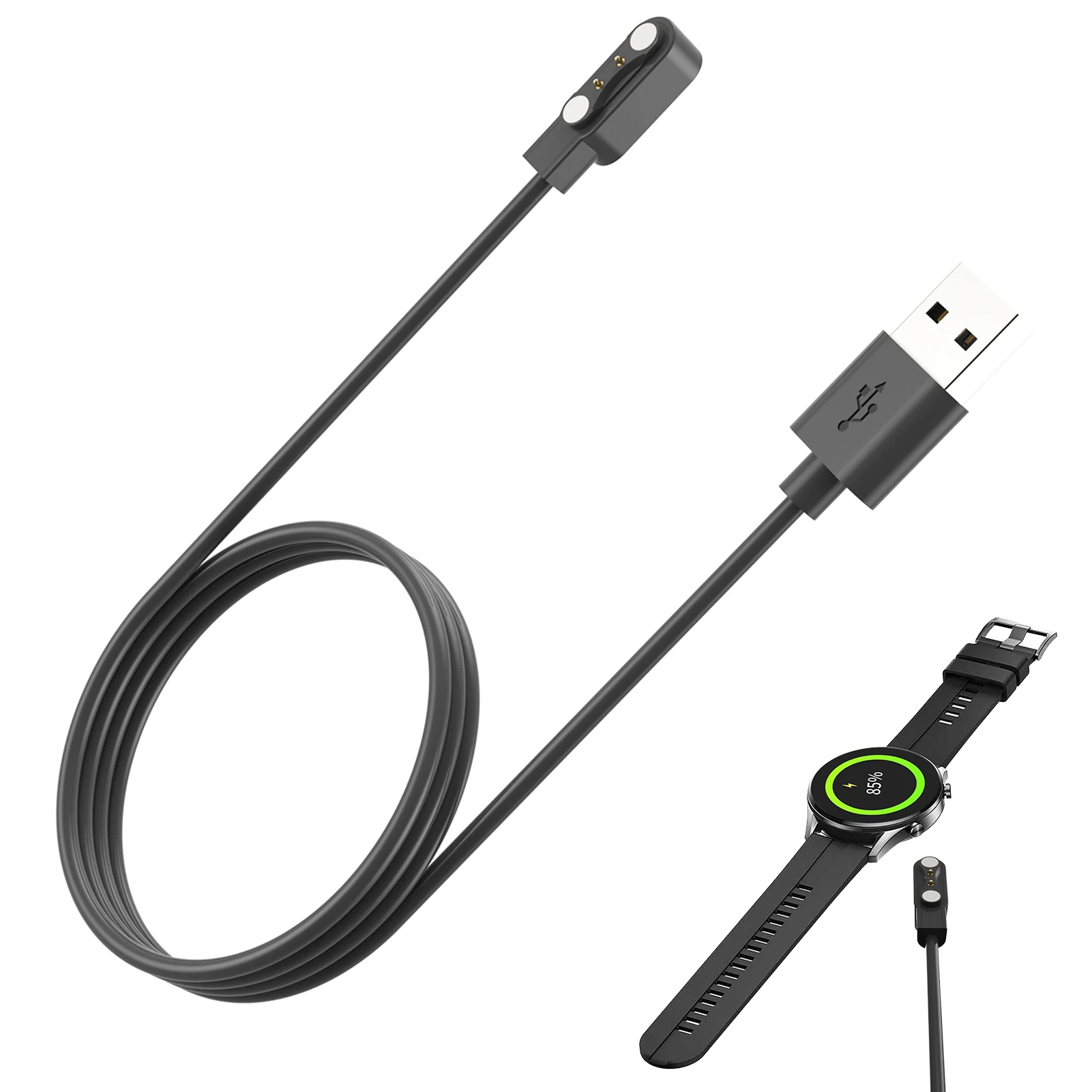 

Зарядный USB-кабель для смарт-часов IMILAB W12, док-станция для умных часов, Магнитный зарядный USB-кабель, базовый шнур, провод, аксессуары