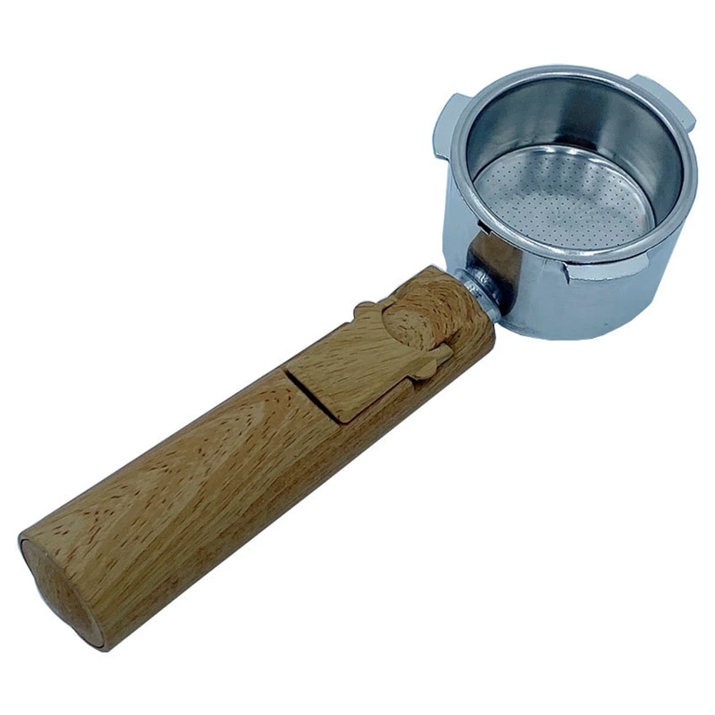 

51mm Bottomless Coffee Portafilter, Espresso Portafilter with Filter Basket for Professional Coffee Maker Machine B