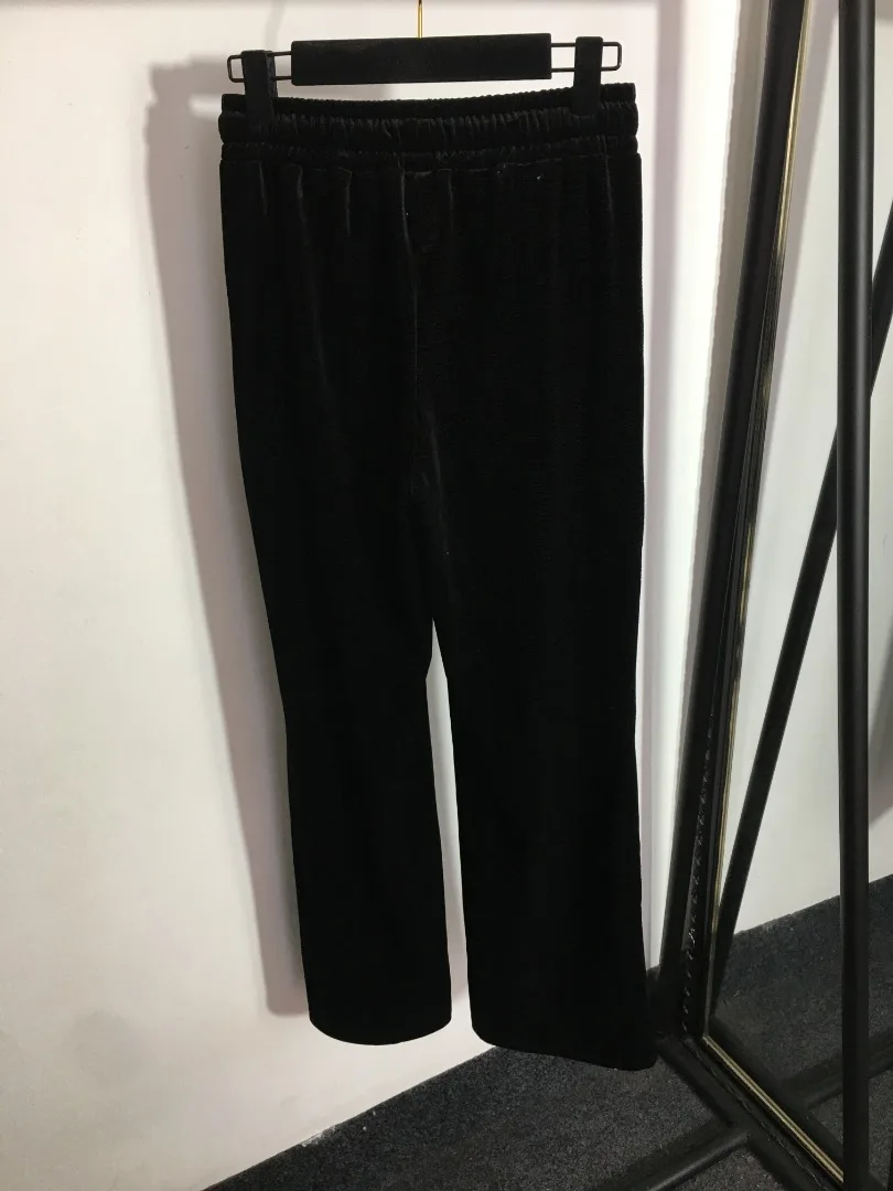 

Women New Spring Cargo Pants Cotton Solid Packets Streetwear Fashion Casaul Trousers Drawing Black Straight Sportwear