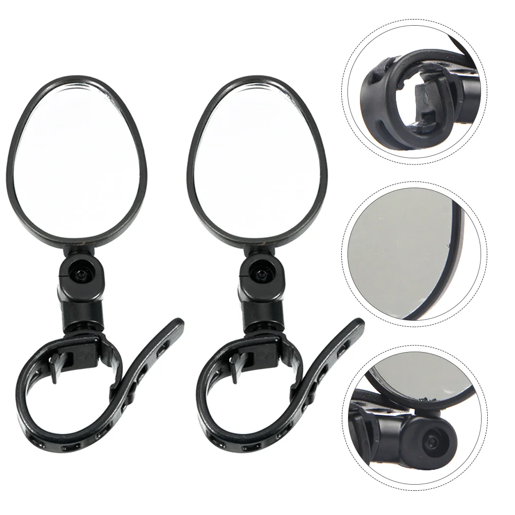 

2pcs Useful Unique Lightweight Handlebar Mirrors Reflective Mirror Rear View Mirror