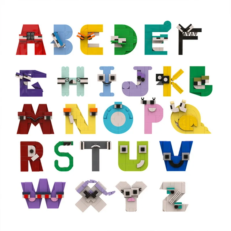 

Alphabet Lore Building Blocks 26 Letter A-Z Gift for Children Educational Creative DIY Bricks Toys Kids Birthday Christmas Gift
