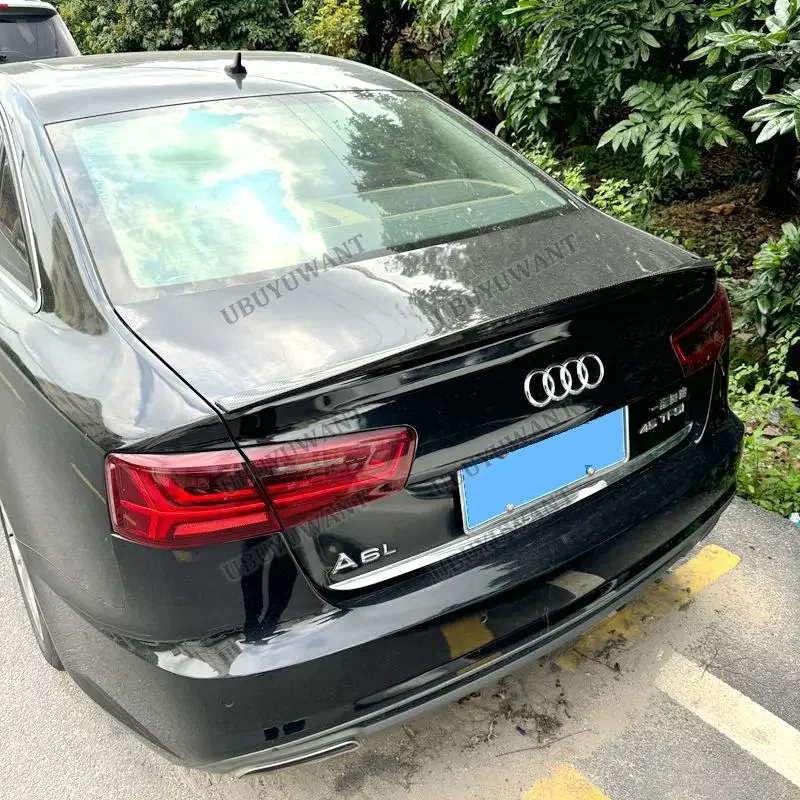 Фото Спойлер-диффузор на крышку багажника в стиле HK для AUDI A6 S6 C7 Sedan 2012-2018, автозапчасти №3