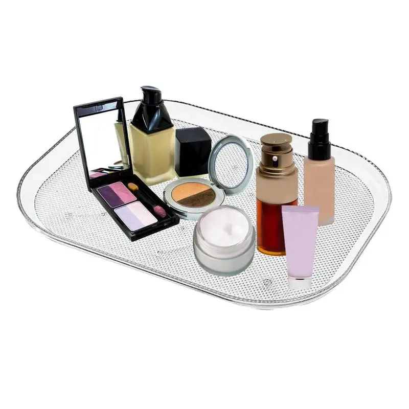 

Turntable Organizer 360 Rotation Non Skid Spice Rack Pantry Cabinet Kitchen Bathroom Cosmetic Turntable Organizer Gadgets
